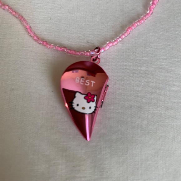 Sanrio Hello Kitty NEW Charm Bracelet & Hello Kitty Heart Locket Necklace - Picture 10 of 13